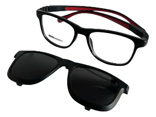 Anteojos Lentes Clip On Flexi Infantil Irrompible Polarizado