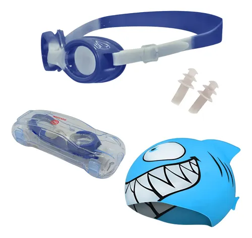 Gorro con Antiparras para Natación Infantil Dolphin: Comodidad y Ajuste Ideal