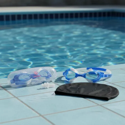 Kit de Natación para Niños con Antiparras Antivaho y Gorro Ajustable